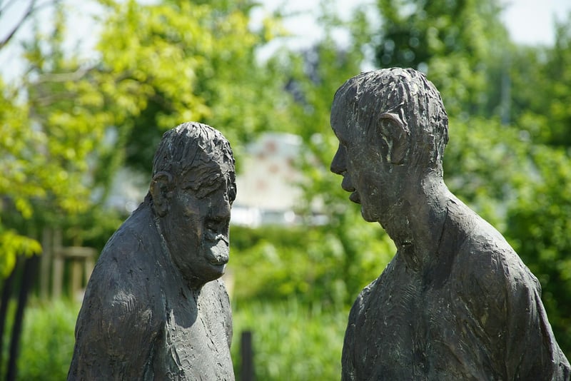 Woman whispering secrets